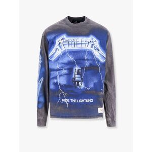 Represent Men Organic Cotton And Hemp T-Shirt With Maxi Metallica Print